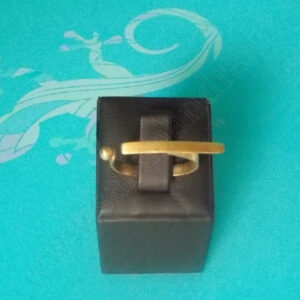 Gold plated sterling silver ring