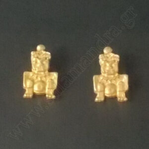 Gold plated sterling silver earrings